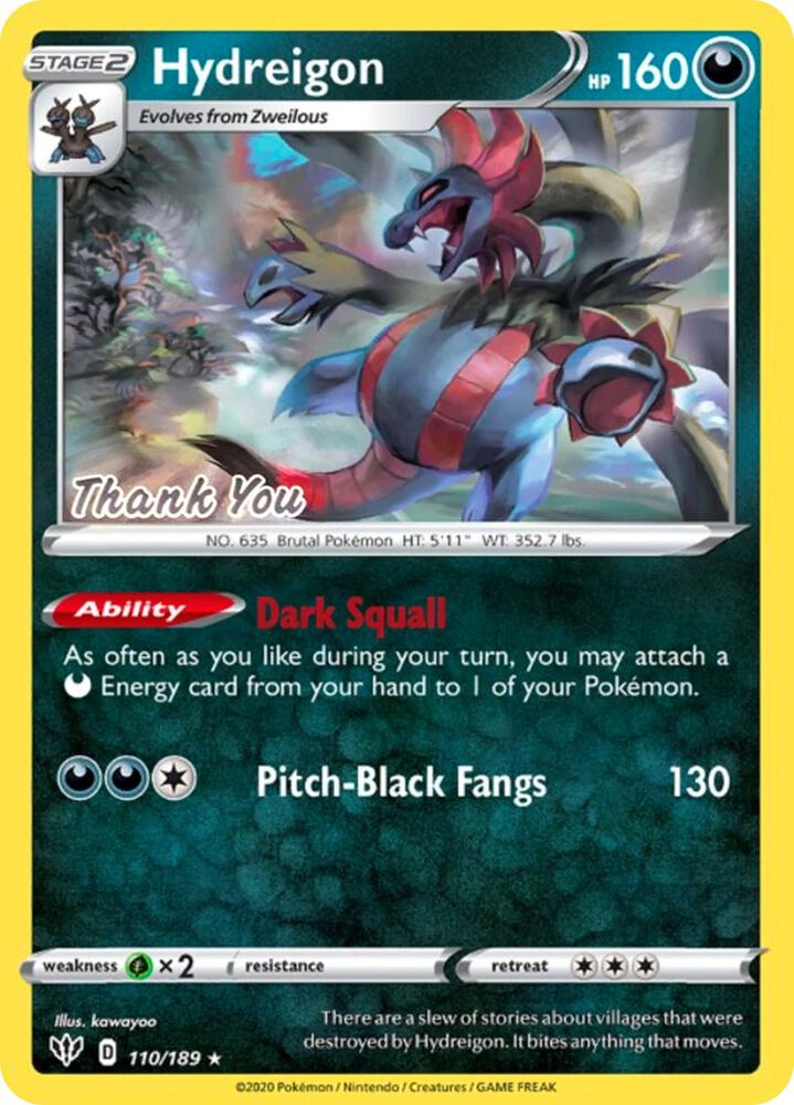 Hydreigon - Thank You Promo Sealed