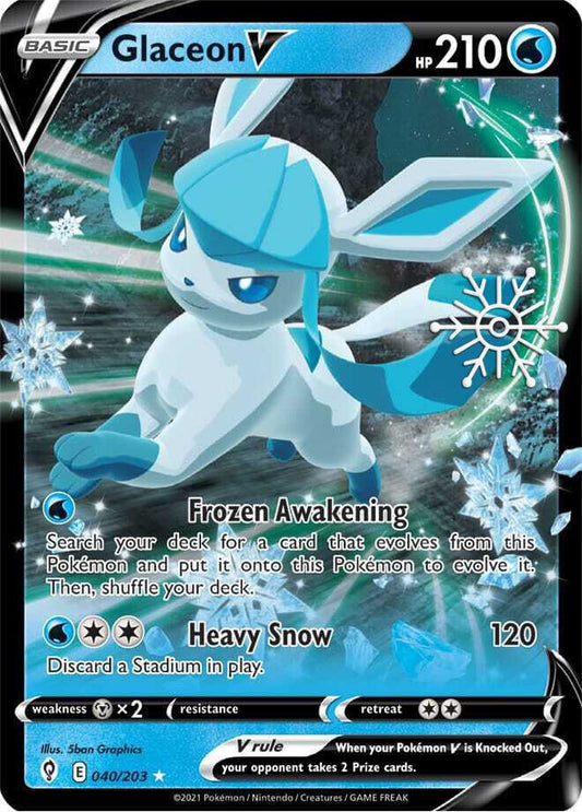 Glaceon V - Snowflake Calender Promo Sealed