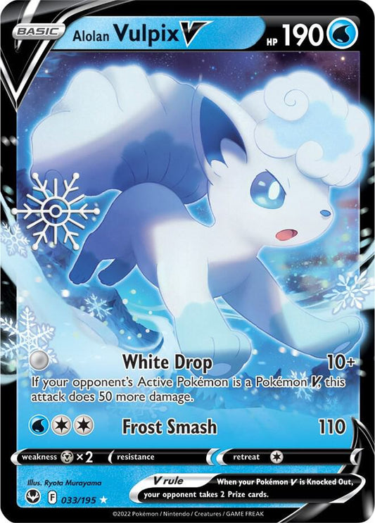 Alolan Vulpix V - Snowflake Calender Promo Sealed