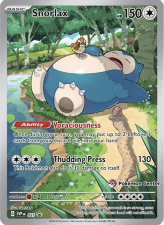 Snorlax - 051 Pokemon Center Promo Sealed