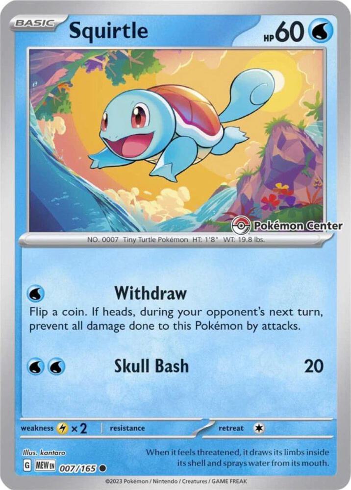 Squirtle - Pokemon Center Promo Sealed