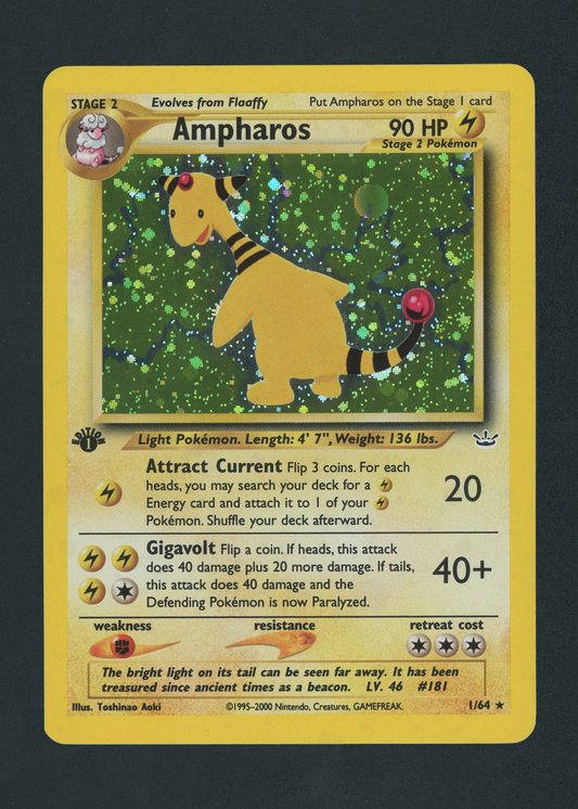 Ampharos 1st Edition - Neo Revelation