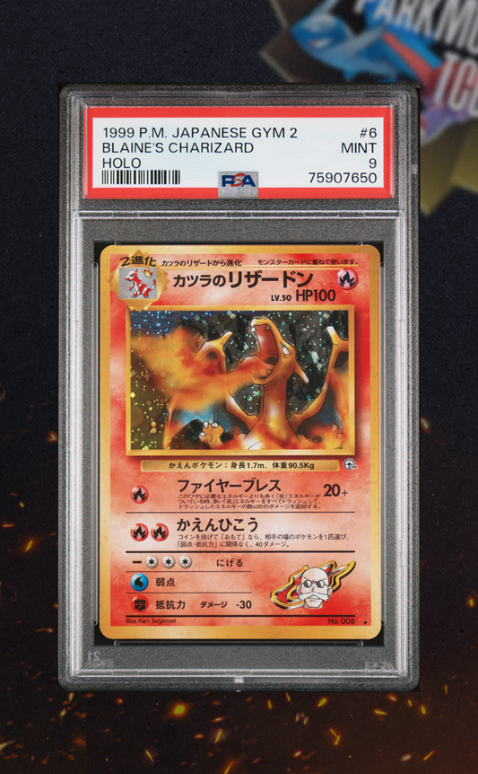 Blaine's Charizard #6 PSA 9