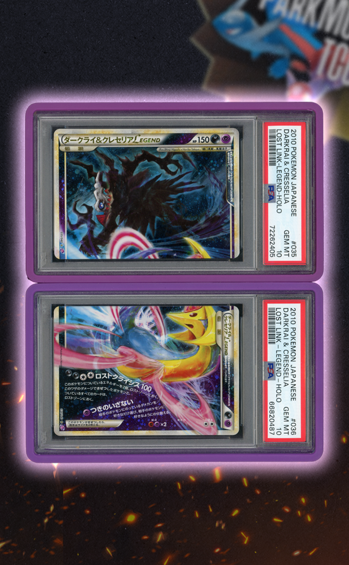 Darkrai & Cresselia Lost Link Legend Seq. PSA 10s