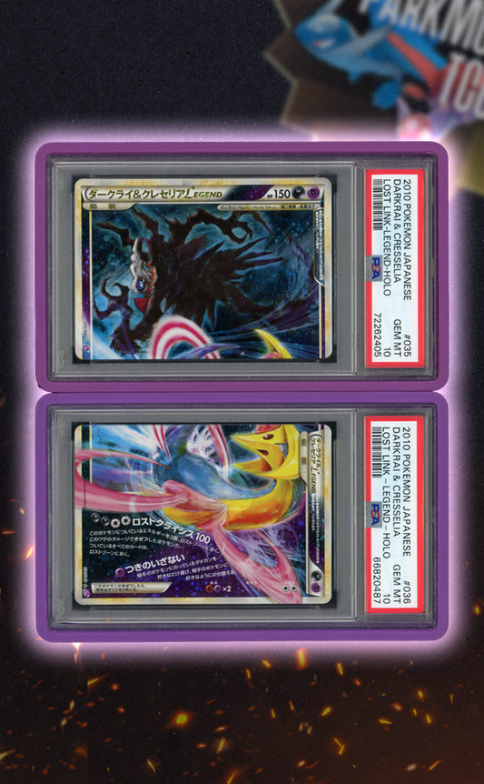 Darkrai & Cresselia Lost Link Legend Seq. PSA 10s