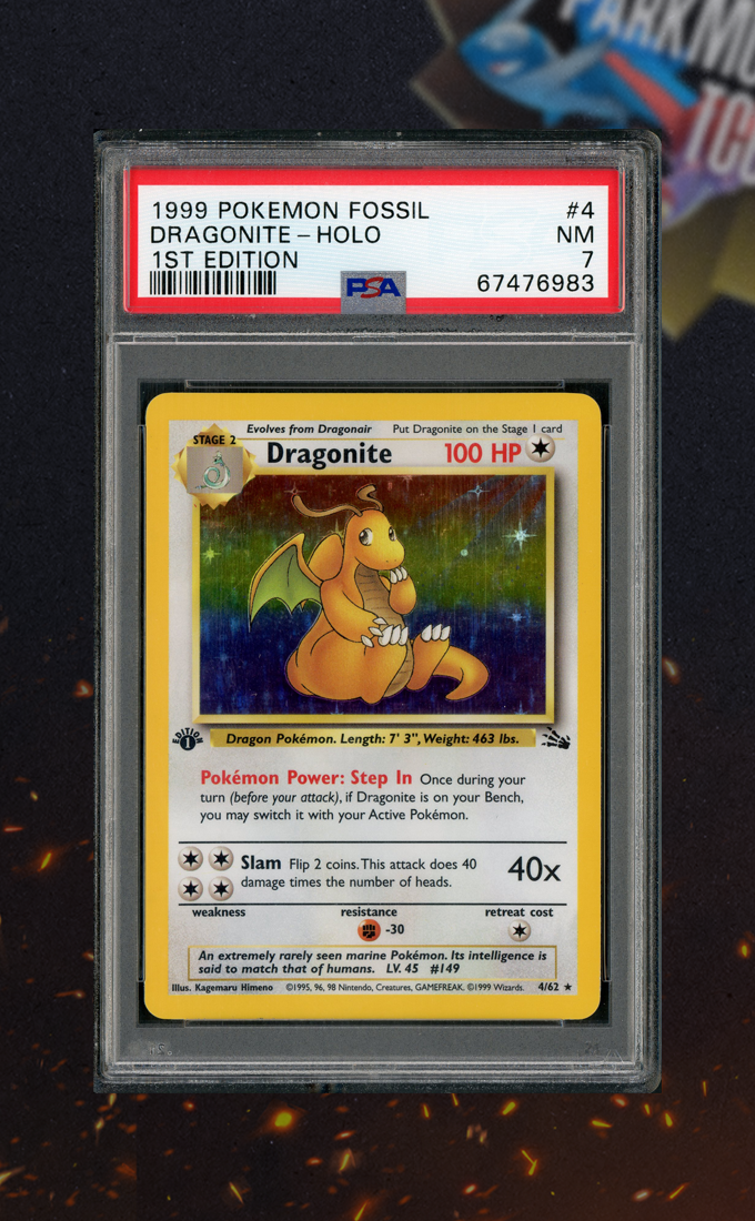 Dragonite 1st Ed. 4/62 PSA 7