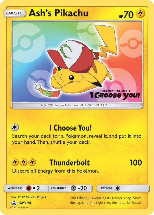 Ash's Pikachu - SM108 Sealed