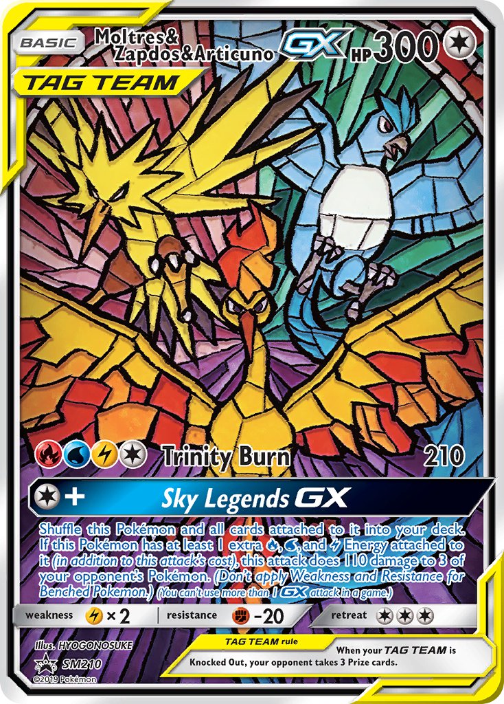 Moltres & Zapdos & Articuno GX - SM210 Sealed