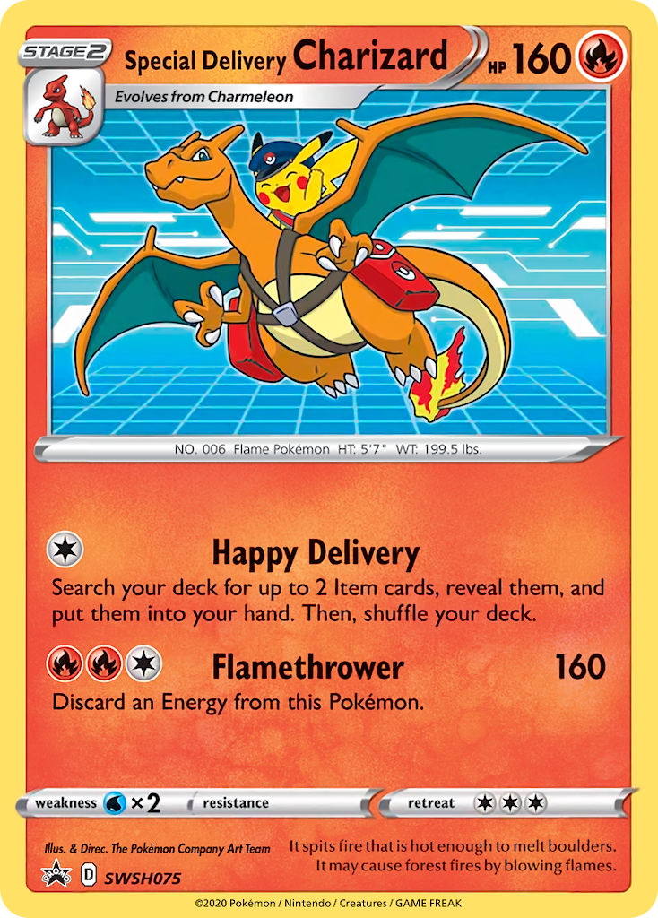 Special Delivery Charizard - SWSH075 Promo Sealed