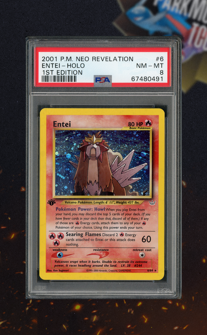 Entei 1st Ed. 6/64 PSA 8