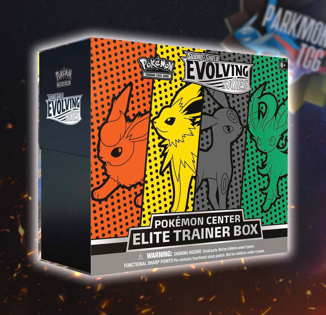 Evolving Skies Pokemon Center Elite Trainer Box [Jolteon/Flareon/Umbreon/Leafeon]