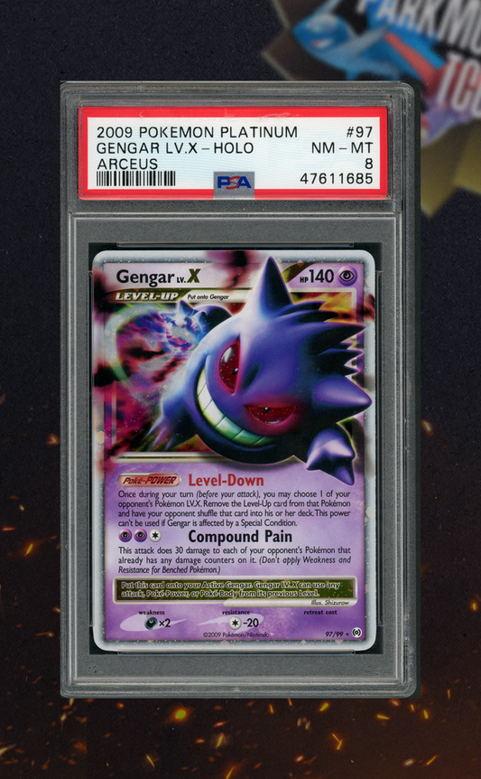 Gengar Lv.X 97/99 PSA 8