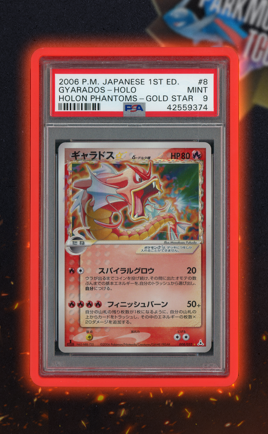 Gyarados 1st Ed. Gold Star 8/52 PSA 9