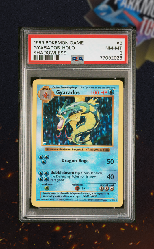 Gyarados Shadowless 6/102 PSA 8