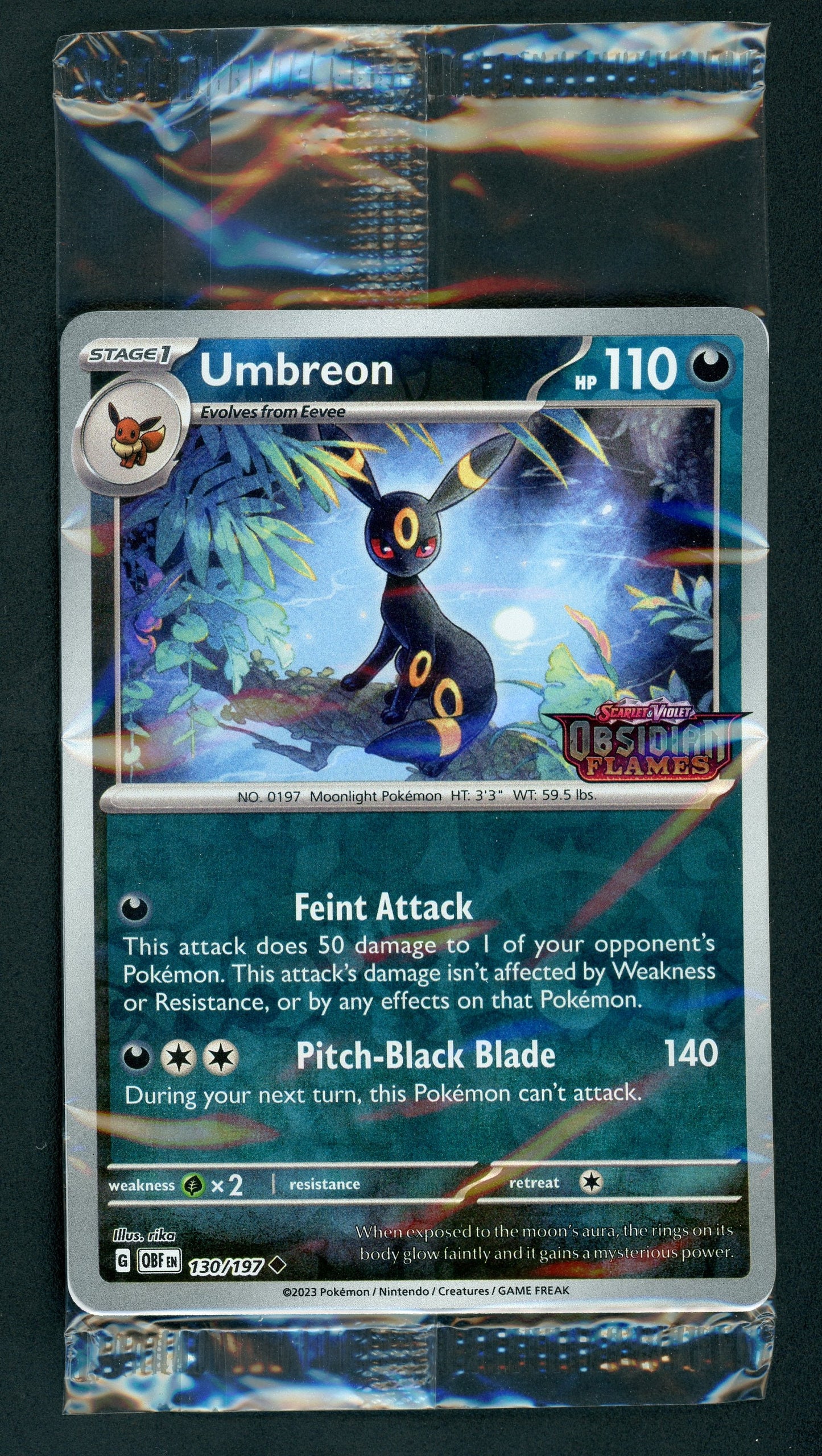 Umbreon - Obsidian Flames UK Exclusive Promo