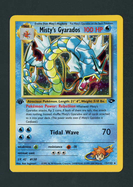 Misty's Gyarados 1st Edition - Gym Challenge