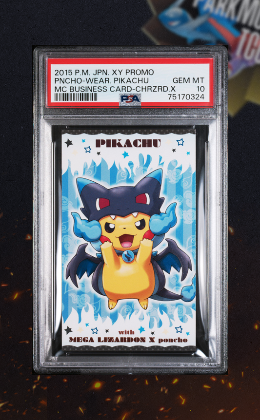 Pikachu Poncho MC Buisness Card PSA 10