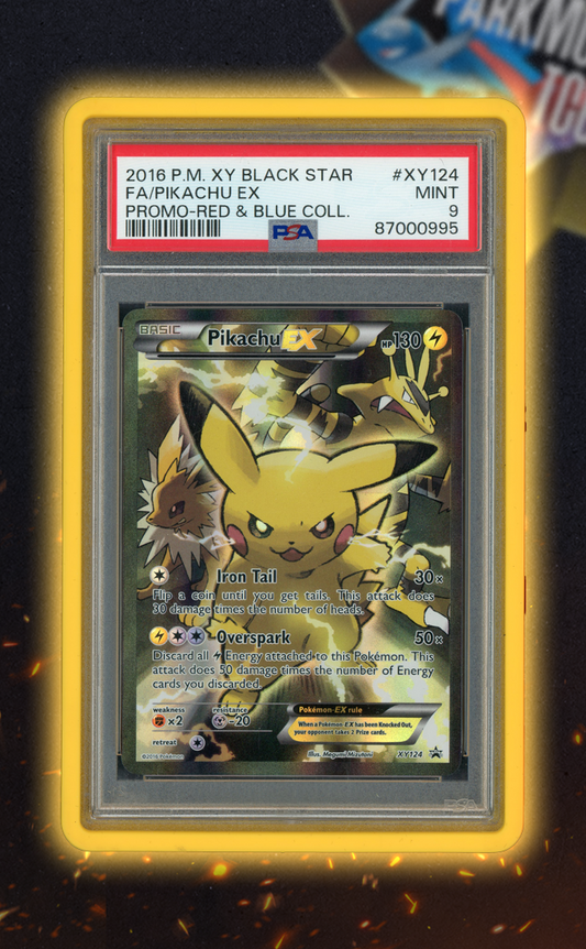 Pikachu EX XY124 PSA 9