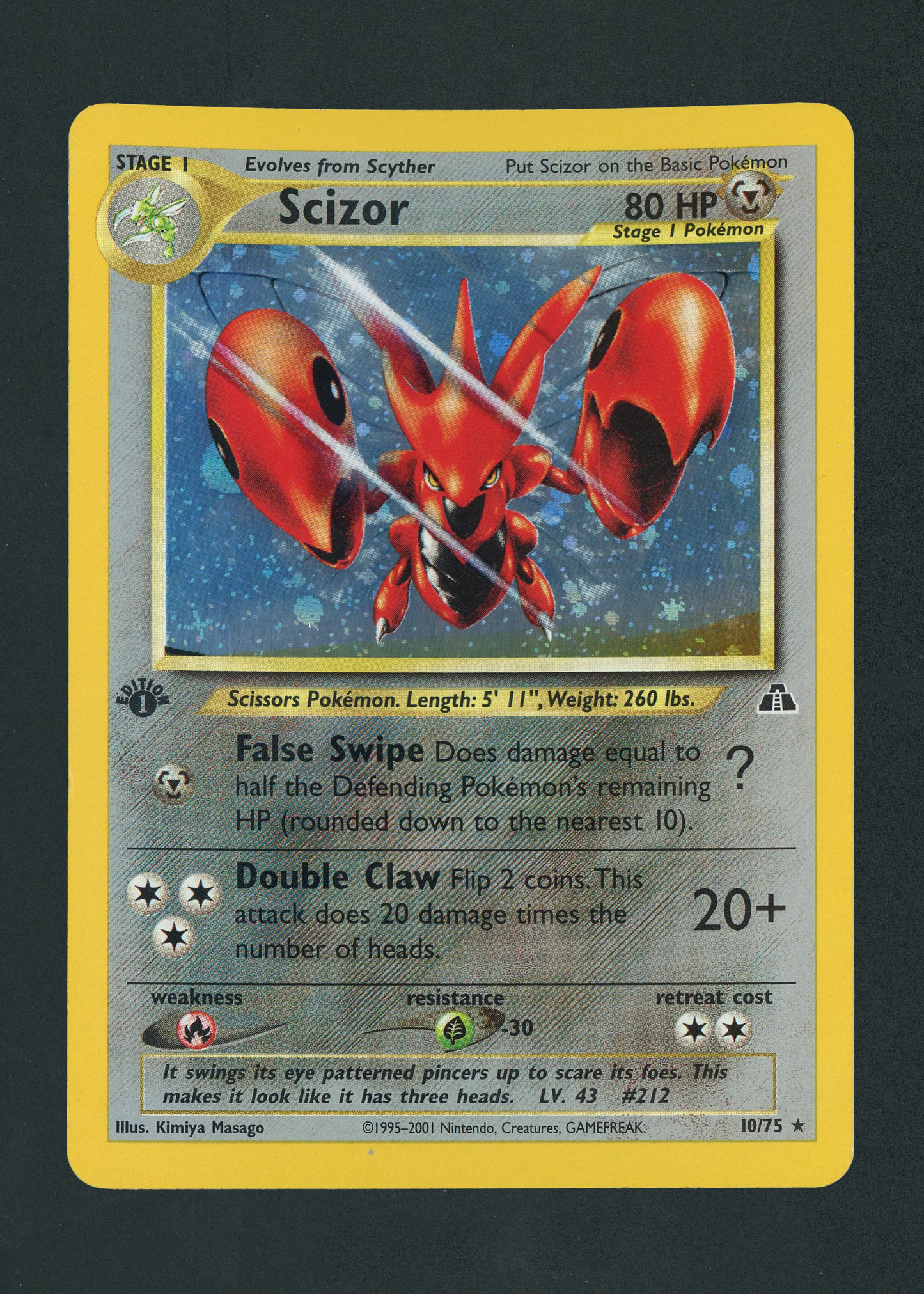 Scizor 1st Edition - Neo Discovery