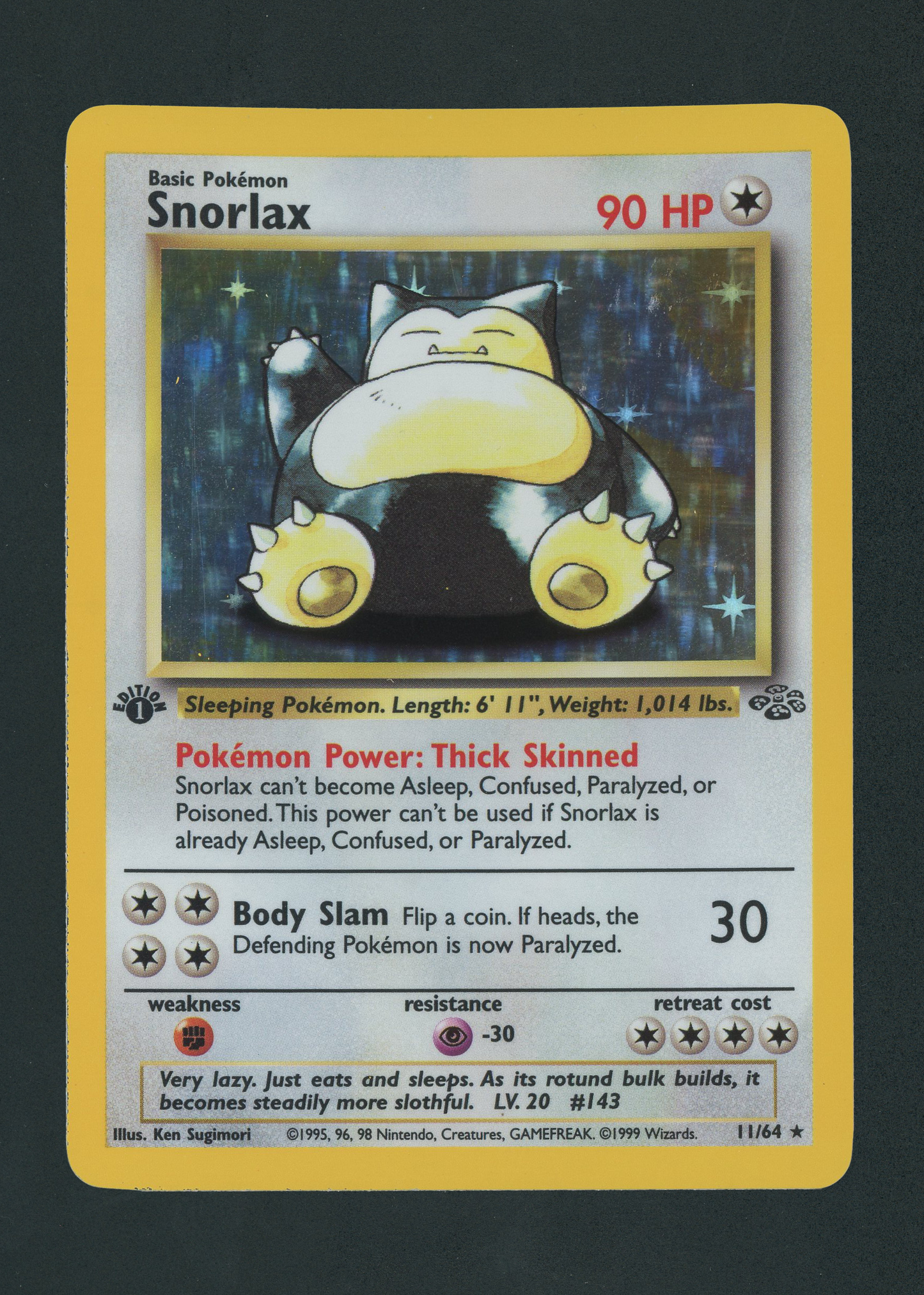 Snorlax (11) 1st Edition - Jungle