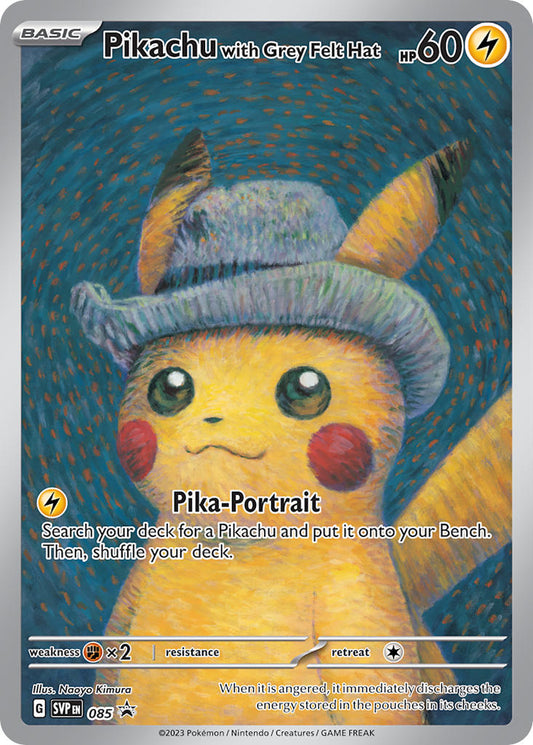 Pikachu with Grey Felt Hat - 085 Promo Sealed